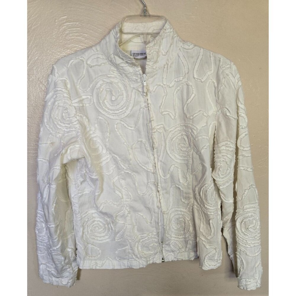 Nomadic Traders Swirl Applique Cropped Jacket Size Medium